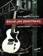 Green Day Billie Joe Armstrong Signature Epiphone Les Paul Junior guitar ad - £3.37 GBP