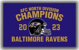 Baltimore Ravens Football Team Champions Flag 90x150cm3x5ft Division 2023 Banner - £11.44 GBP