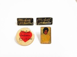 Michael Jackson Pin Lot Vintage 80s Lapel Hat Tac Backpack Flair - £5.47 GBP