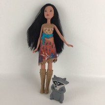 Disney Princess Pocahontas Royal Shimmer Doll Meeko Raccoon Figure 2015 Hasbro - £14.77 GBP