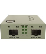 SFP to SFP Fiber Media Converter - 2 x Standard Open SFP Slots - Support... - $927.73 MXN