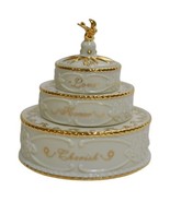 Lenox China Jewels Cake Candle Votive Love Honor Cherish W Box - $64.14 CAD