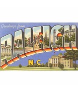 Postcard NC-221 Greetings from Raleigh Set of 5 - $16.36 CAD