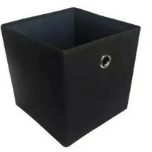 Room Essentials™ ~ 11&quot; Storage Bin ~ Polyester Cube ~ Black ~ Solid Pattern - $552.31 MXN