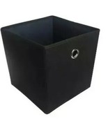 Room Essentials™ ~ 11&quot; Storage Bin ~ Polyester Cube ~ Black ~ Solid Pattern - €25,87 EUR