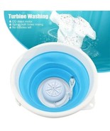 Ultrasonic Folding Laundry Tub Washing Machine Automatic Clothes Mini Bu... - $24.43 CAD+