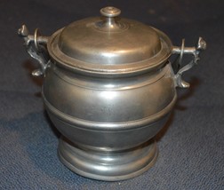 Lovely Antique Pewter Covered Dish/Soup w moving handle, 3 stamps, MD, 1817 - £199.83 GBP