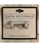 Dana Buchman Silvertone CZ Huggie Hoop Earrings - $338.32 MXN