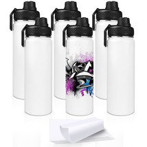 22Oz Sublimation Blanks Tumbler Sports Water Bottle Stainless Steel Vacuum Flask - £66.85 GBP