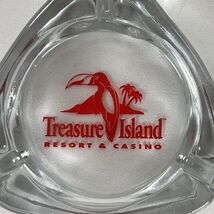 Treasure Island Resort &amp; Casino Las Vegas Nevada Glass Ashtray Triangle ... - $12.15