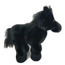 Ganz Webkinz Black Stallion Horse Plush Stuffed Animal HM145 No Code 9.5&quot;  - £11.65 GBP