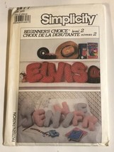 Vintage Simplicity Elvis Presley Pattern Spelled Out 1987 - £21.28 GBP