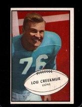 1953 BOWMAN #34 LOU CREEKMUR VG+ LIONS HOF - $21.56