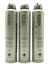 Kenra Platinum Heat Block Spray High Hold Heat Protecting #22 8 oz-Pack of 3 - £48.23 GBP