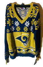 KLEW NFL St.Louis Arieti Donna Scollo A V Maglione Blu - XL - £27.23 GBP