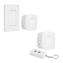 Wireless Light Switch Remote Control Outlet, Remote Power Wall Switch Fo... - £34.49 GBP