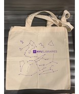 New York University NYU Libraries Bobst Constellation Canvas Tote Bag Ne... - $19.99