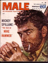 Male July 1953-MIKE HAMMER-MICKEY SPILLANE-BAT CAVE-NORFOLK VICE-LYNCH Mob Vg - £43.63 GBP
