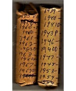 Jefferson Nickels  2 roles assorted dated 1939 -1976 - $68.28 CAD