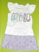 Just One You Carters Infant Girls Outfit Shirt and Skorts Size 3M or 9M NWT - £6.62 GBP