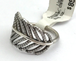 Authentic Pandora Light As A Feather Ring, Clear CZ 190886CZ-48, Size 4.... - $71.24