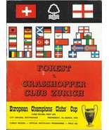 NOTTINGHAM FOREST - GRASSHOPPERS ZURICH 1979 CHAMPIONS CUP SOCCER MATCH ... - £3.89 GBP