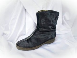 Nos Vtg 1940s Swiss Spini St. Moritz Cowskin Sheep Fur Boot Womens Sz 7 Read - £21.80 GBP