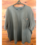 LL Bean Mens T-Shirt 3XL Short Sleeve Green Traditional Fit Heavyweight ... - $385.96 MXN