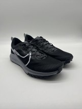 Nike React Pegasus Trail 4 Black Grey Running Shoes DJ6158-001 Men&#39;s Size 11 - £87.21 GBP