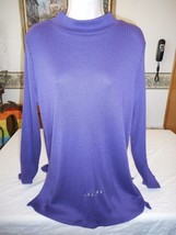 Women&#39;s Arizona Long Sleeve Sweater Medieval Purple SMALL New W Tags - £14.22 GBP