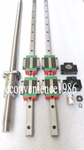 2 pcs HGR25-500mm Linear rail &amp; HGW25CC &amp;DFU2505-500mm Ballscrew&amp;BF20/BK... - $279.57