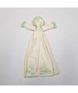 26&quot; Handmade Pillowcase Amish Cloth Doll Bonnet Faceless Embroidery Croc... - £14.94 GBP
