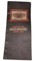 Harley Davidson “Caring For Your Leather Goods” 1997 Pamphlet - $6.80