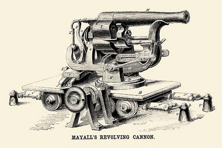 Mayall's Revolving Cannon by Teneyck - Art Print - $21.99 - $196.99