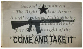 3x5 NRA Come Take It Gun Writing Background 2nd Amendment 3&#39;x5&#39; Polyester Flag - £12.63 GBP