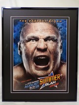 2012 WWE Summer Slam Brock Lesnar 16x20 Framed Insight Poster Display - £62.01 GBP