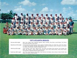 1973 ATLANTA BRAVES 8X10 TEAM PHOTO BASEBALL PICTURE MLB - $4.94
