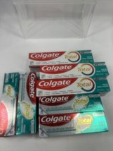 (7) Colgate Total Fresh Mint Stripe Gel Toothpaste Brush Teeth Gum 3.3 &amp; 5.-oz - £10.38 GBP