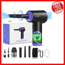 Versatile 3-in-1 Compressed Air Duster: Mini Vacuum &amp; Inflator with Powe... - $49.03 CAD