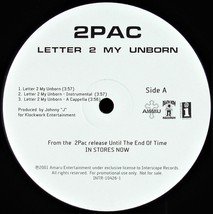 2PAC / Lil Mo &quot;Letter 2 My Unborn&quot; 2001 Vinyl 12&quot; Promo Intr 10426-1 ~Rare~ Htf - £14.15 GBP