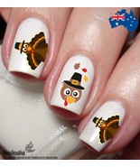 Thanksgiving Nail Art Decal Sticker Water Transfer Slider - £3.61 GBP