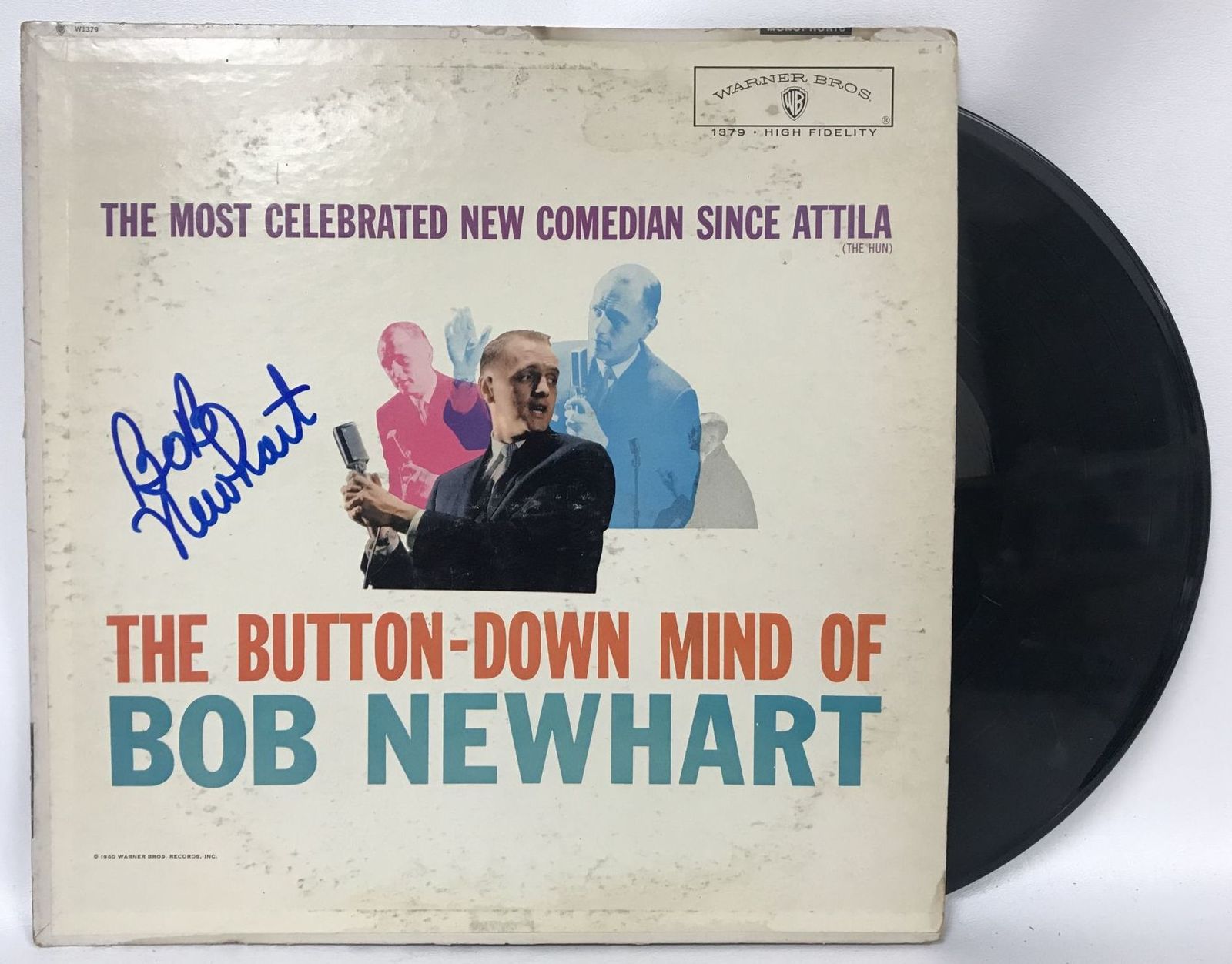 Bob Newhart Signed Autographed &quot;The Button-Down Mind of Bob Newhart&quot; Record - $48.99