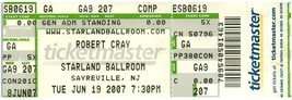 Robert Cray Ticket Stub Giugno 19 2007 Sayreville Nuovo Maglia - $29.68