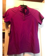 NWT Ladies TZU TZU SPORT MAGENTA Lucy Cap Sleeve Mock Golf Shirt - M &amp; L - $922.00 MXN