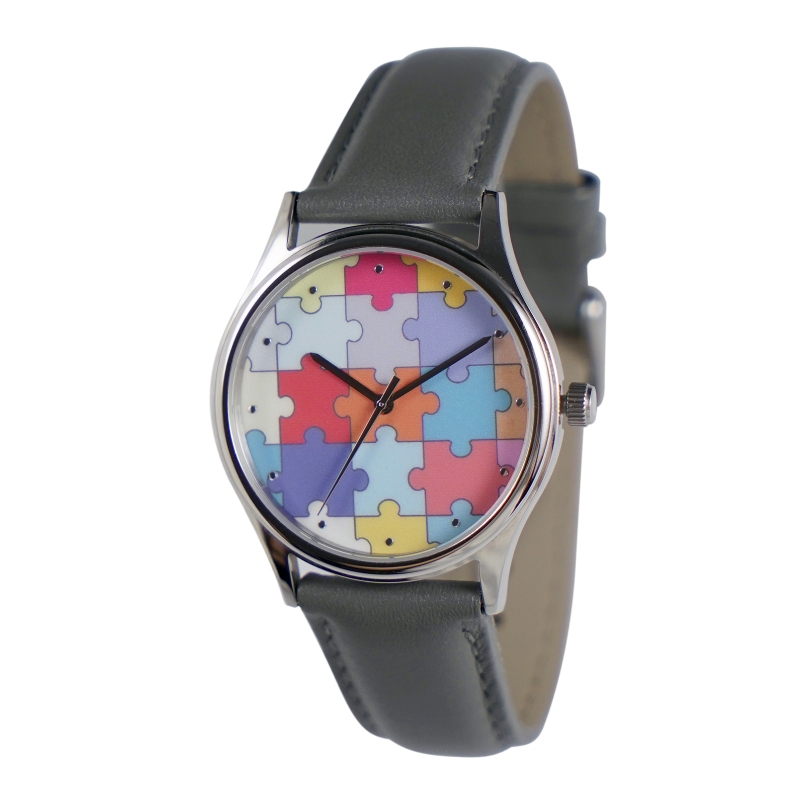Primary image for Puzzels Watch Gray Band Men Watch Women Watch Free shipping worldwide