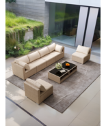 Boho Patio Furniture Set: 8-Piece Sectional Sofa - $13,345.55 MXN