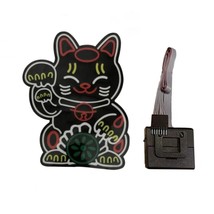 Fortune Cat Luck Cat Turbo Car Window Glow Panel Electric Marker Lamp Decal Led - £51.37 GBP
