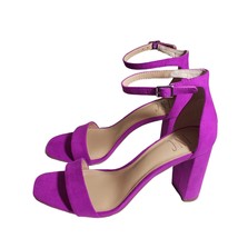 INC Womens Lexini Pink Suede Open Toe Block Buckle Heels Size 8.5 - $51.68