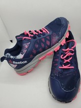 Reebok Women&#39;s Size 10 Trail Warrior Navy/Pink Athletic Running Shoes - £31.19 GBP