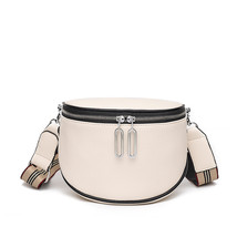 Women&#39;s Bag High Quality Soft Leather Women Handbags Designer Semicircle Saddle  - £22.77 GBP